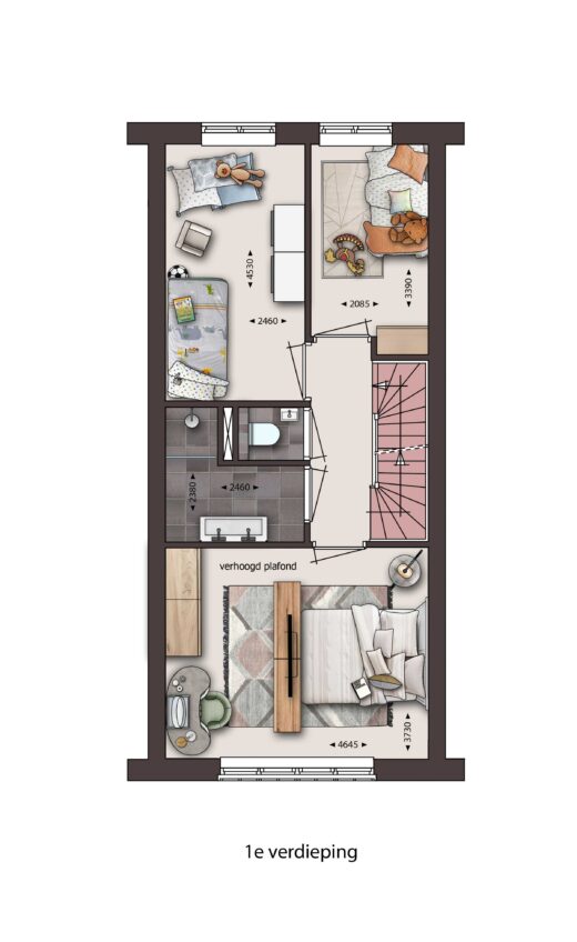 1e verdieping
