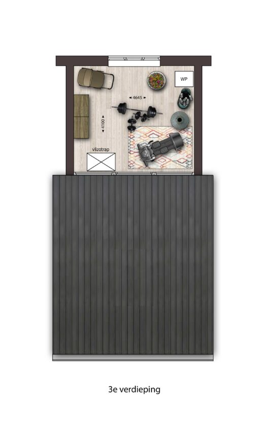 3e verdieping